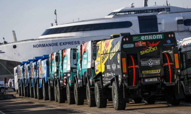 embarque normandia Le Havre rally Dakar