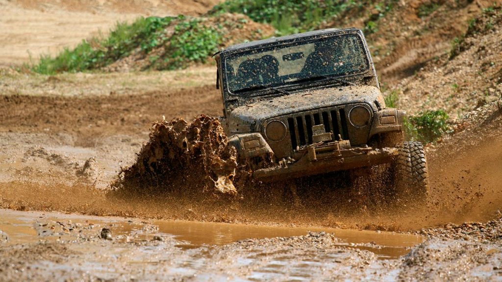 barro profundo con agua